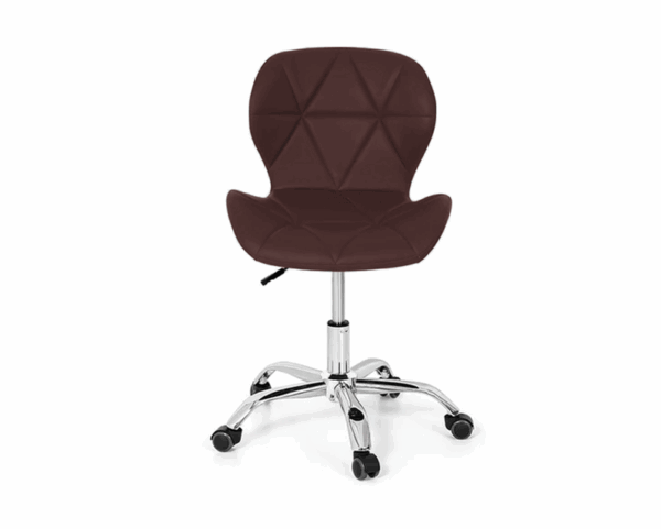 Cadeira Decorativa Assento Estofado Cafe Base Giratoria Bering
