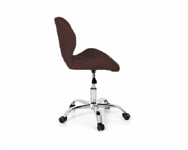Cadeira Decorativa Assento Estofado Cafe Base Giratoria Bering - Imagem 3