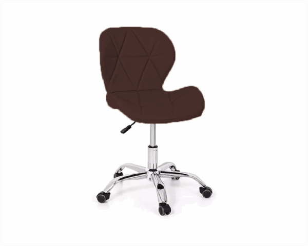 Cadeira Decorativa Assento Estofado Cafe Base Giratoria Bering - Imagem 2