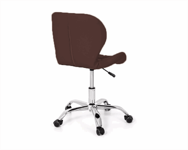 Cadeira Decorativa Assento Estofado Cafe Base Giratoria Bering - Imagem 4