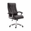 Cadeira Escritorio Presidente Cafe Giratoria Cromada Bering