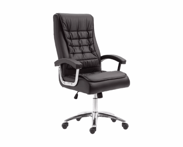 Cadeira Escritorio Presidente Cafe Giratoria Cromada Bering